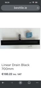 Linear drain black