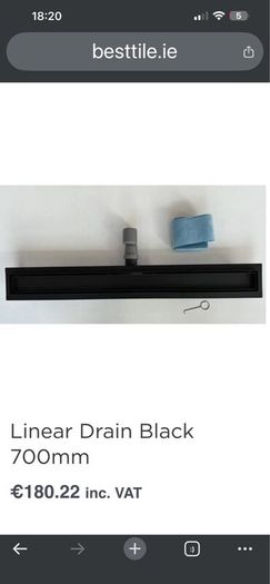 Linear drain black
