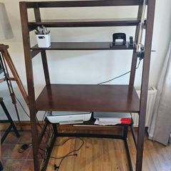 study desk and lamp