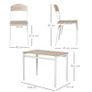 5Pcs Wooden Dining Set Image 2