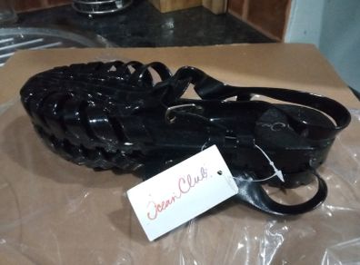 Black Jelly Shoes Size 3/4