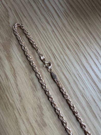 18k Solid Gold Rope chain and necklace