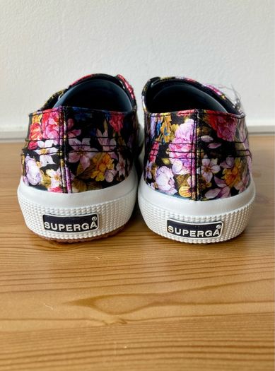 Superga satin trainers, uk 5, new in box