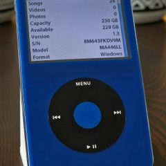 Apple iPod Classic 5.5 Gen Custom 256GB SD Blue