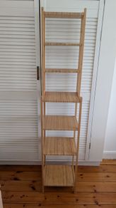 Ikea Ragrund bamboo bathroom shelving