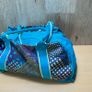 Nike Blue Purple Yellow Geometric Pattern Duffel Gym Bag - Vintage Image 4
