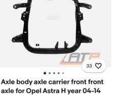Axle body axle carrier front front axle for Opel Astra H year 04-14