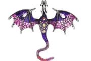 Enamel Dragon Brooch