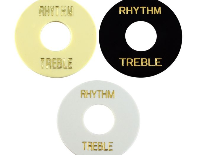 Switch Washer, Rhythm/Treble, Gold Lettering, for LP, SG etc