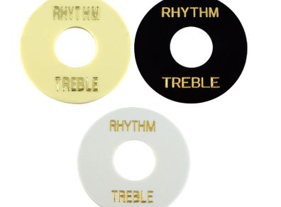 Switch Washer, Rhythm/Treble, Gold Lettering, for LP, SG etc