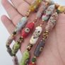 Antique Venetian Style MultiColor Face Glass Beads Necklace Image 2