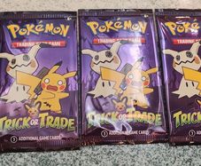 Bundle 3 Boosters Pokemon Halloween Trick or Trade Packs (50 available)