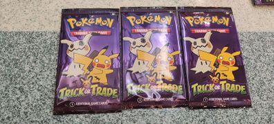 Bundle 3 Boosters Pokemon Halloween Trick or Trade Packs (50 available)