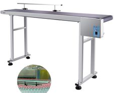 Electric Conveyor Machine with Adjustable PVC Belt  1500MM x 198MM