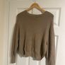 Zara Women's Beige Knit Jumper - size medium Image 2