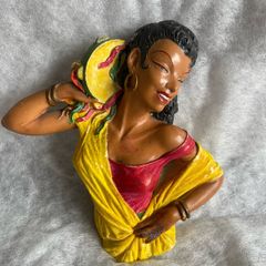 Vintage Bossons Chalkware 'Gypsy Girl'