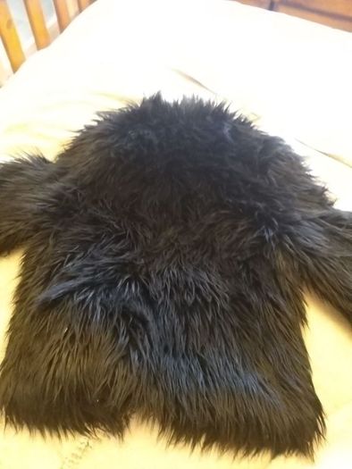 Black Gorilla Fur Jacket