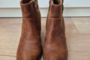 Tan leather boots