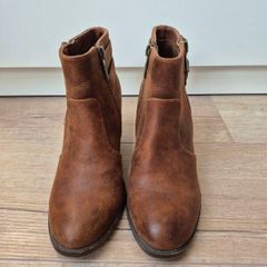 Tan leather boots