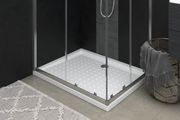 Shower Base Tray with Dots White 90x70x4 cm
