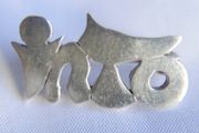 Vintage Sterling Silver Pin Brooch 3,25g