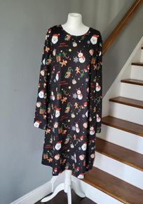 Shein black Christmas dress, Size 4XL / UK24