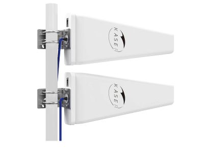 Kaser LPDA 5G 4G LTE Antenna Outdoor Mimo Directional Antenna 698-2700 | 3300-3800MHz 12dBi Compatible 5G 4G Router N-SMA Output with TS9 Adapter Includes 10M Low Loss Cable
