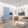 6FT 183cm Sliding Barn Door Hardware Kit Stainless Steel Track Rail Image 4