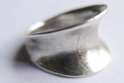Vintage Saddle Ring In Stirling Silver 925 Size M1/2 - 6,43g