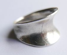 Vintage Saddle Ring In Stirling Silver 925 Size M1/2 - 6,43g