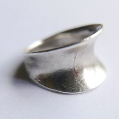 Vintage Saddle Ring In Stirling Silver 925 Size M1/2 - 6,43g
