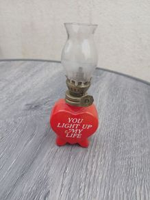 Vintage Miniature Oil Lamp
