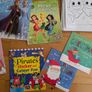 Various Colouring books & big bundle of lose sheets Image 3