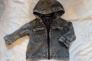 Next Boys/Girls Hooded Grey Denim Jacket (18-24 Months /92cm)