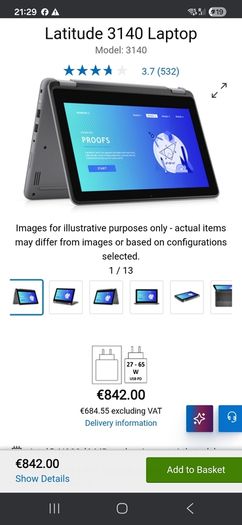 Dell Latitude 3140 laptop
