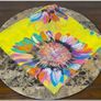Yellow Floral beach scarf 95x150 Image 3