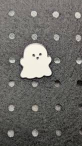 Ghost enamel pin