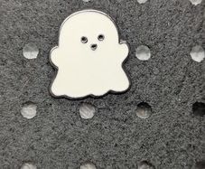 Ghost enamel pin