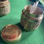 Brass retro smoking set by Erhard & Sohne Germany Image 5