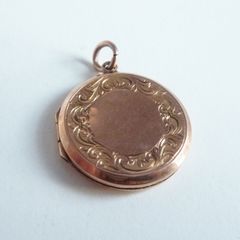 9 carat rose gold locket full hallmarks 1908