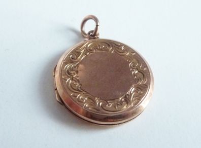 9 carat rose gold locket full hallmarks 1908