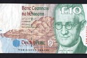 1999 Ireland IR10 James Joyce Banknote Series C. Note issued 28/04/99. Serial number YSN828957