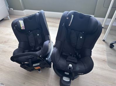 isofix car seats x2