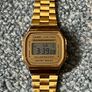 Free Casio A168 Gold Digital Watch Working Image 2