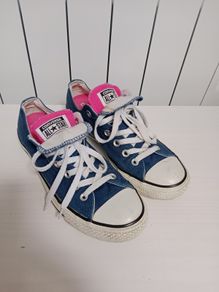 Converse Double Tongue Navy & Pink