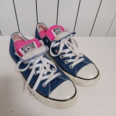 Converse Double Tongue Navy & Pink