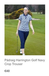 Padraig Harrington Cropped Trousers