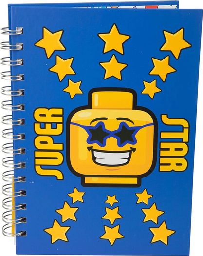 LEGO Superstar Multicolor A5 Notebook Sambro Brand New Factory Sealed