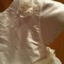 Mamas and Papas Baby Girls Special Occassion Christening or Wedding Silk Rosebud Dress Image 6