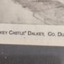 Framed Print Of Pencil Sketch Of "dalkey Castle Dalkey Co. Dublin Signed Maurice Pitaldo Image 5